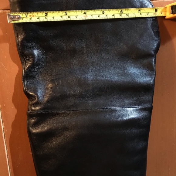 Authentic Sergio Rossi Over-The-Knee Leather Boots Size 40 - Picture 13 of 16